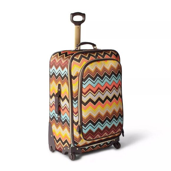 Rare! Missoni for Target 🎯 Designer 🧑‍🎨Spinner Luggage🧳 29” Accessories 2! - Picture 1 of 17